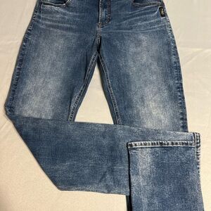 Silver Jeans Women's Straight Leg Blue Jeans